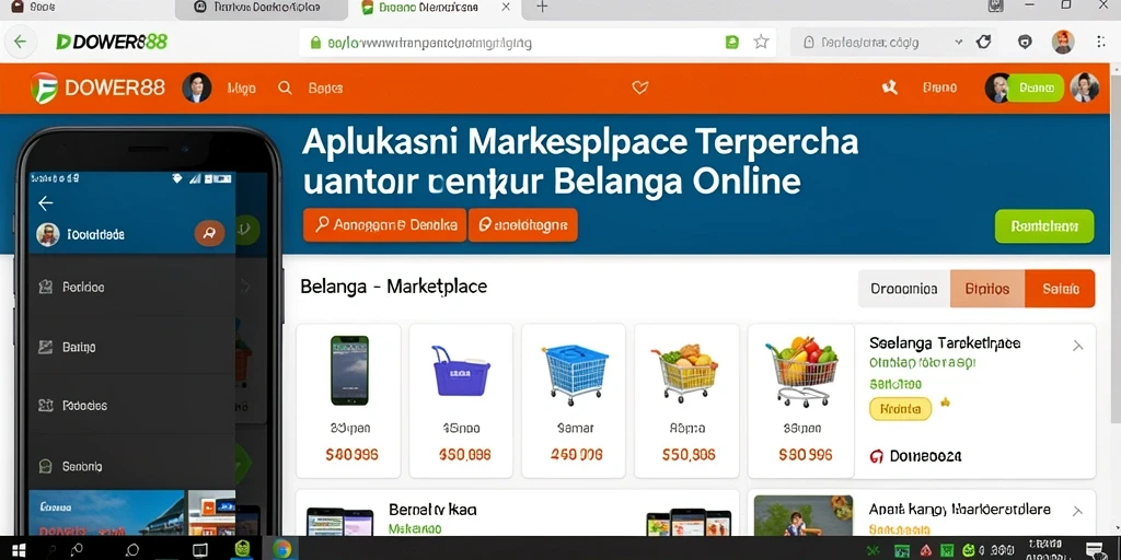 Tampilan antarmuka DOWER88 yang menarik dan fungsional.