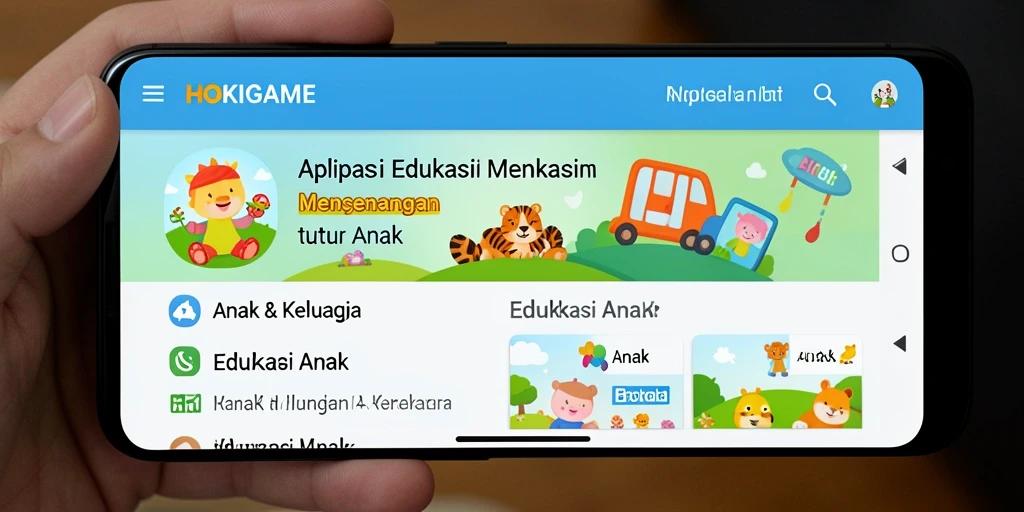 Antarmuka HOKIGAME yang interaktif dan menyenangkan untuk belajar.