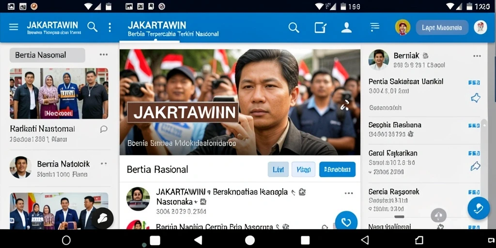 Antarmuka JAKARTAWIN yang sederhana untuk akses berita nasional.