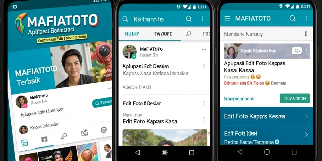 Antarmuka MAFIATOTO untuk Edit Foto Kertas Kaca yang menarik