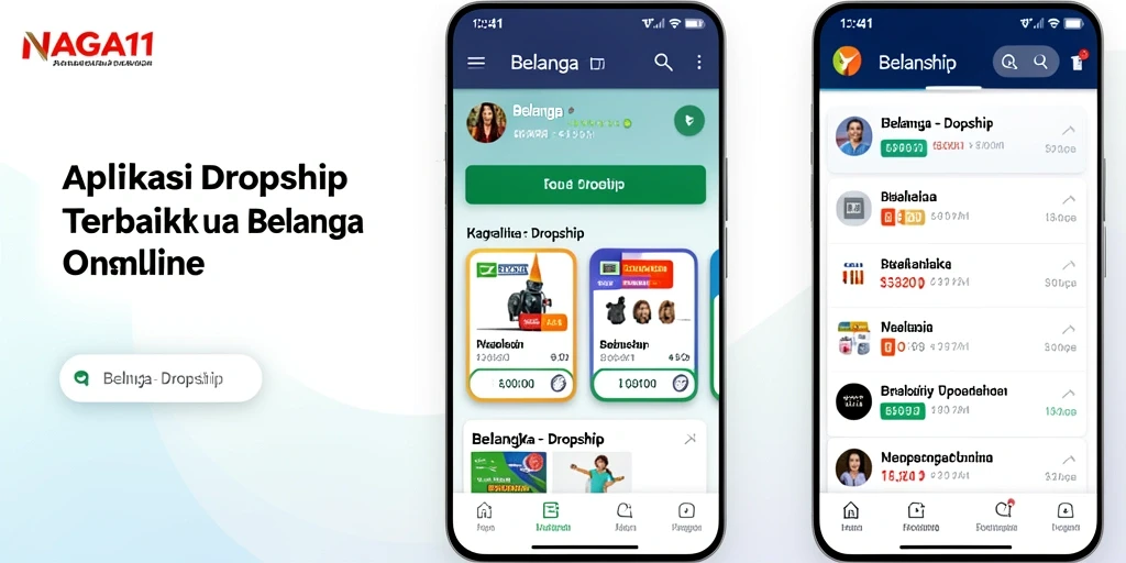 Antarmuka NAGA11 yang menarik dan mudah digunakan untuk dropshipping.