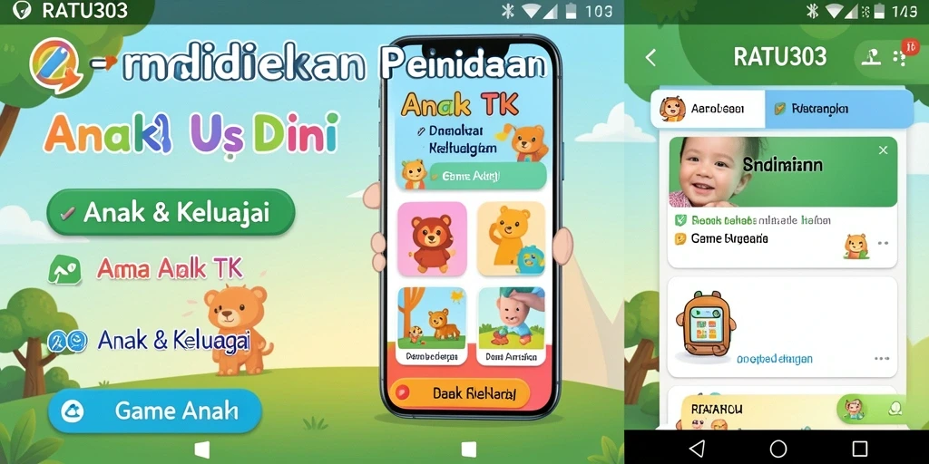 Antarmuka permainan edukatif yang menarik dan ceria.