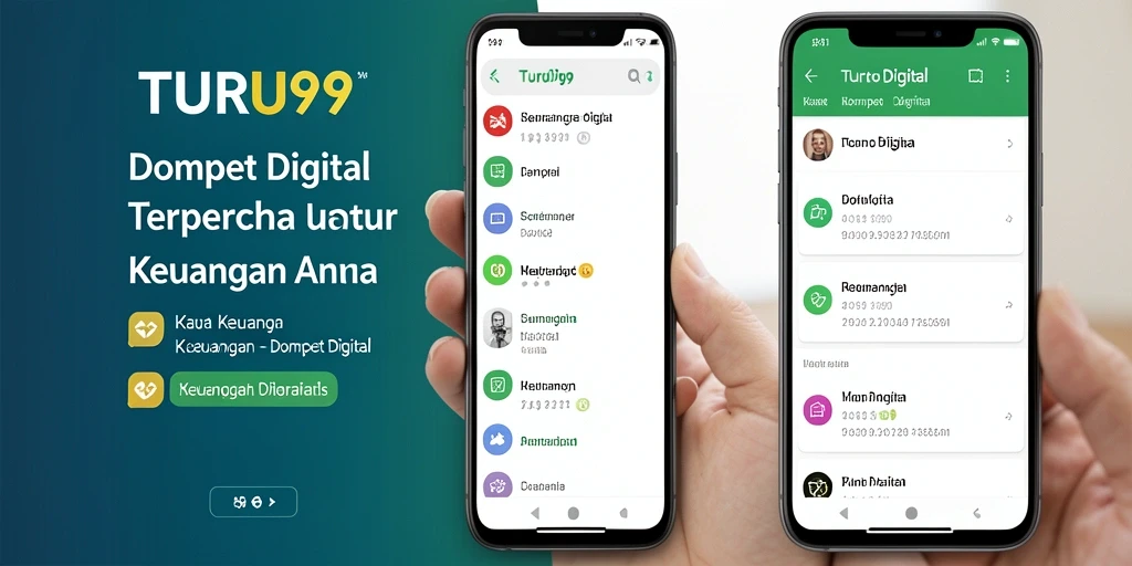 Antarmuka intuitif TURU99 memudahkan transaksi dompet digital.