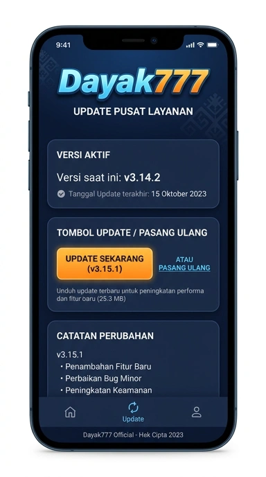 Riwayat Versi dayak777 Untuk Pengguna Android